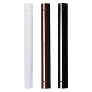 Tubo smaltato per stufe 100x12 cm bianco