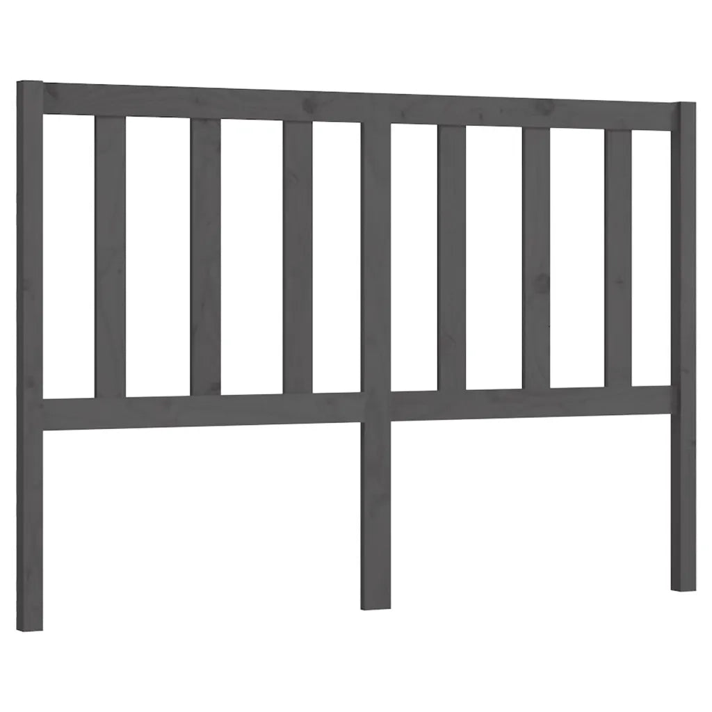 Testiera per Letto Grigia 166x4x100cm in Legno Massello di Pino 817752