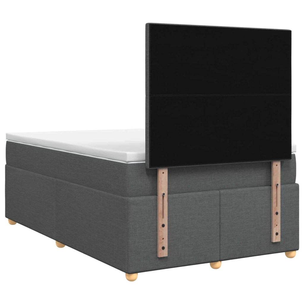 Letto box spring con materasso Grigio Scuro 120 x 200 cm 3455323