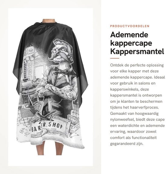 Mantella per parrucchieri impermeabile - 150 x 135 cm