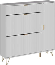 Mobile porta scarpe Helge, Bianco, 108 x 107.5 cm