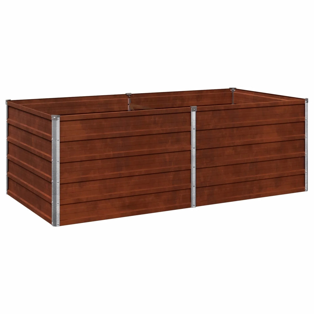 Letto rialzato da giardino Ruggine 160 x 80 x 55 cm cartone 8006402