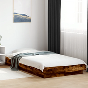 Giroletto-Struttura Letto Rovere Fumo 100x200 cm in Legno Multistrato 752189