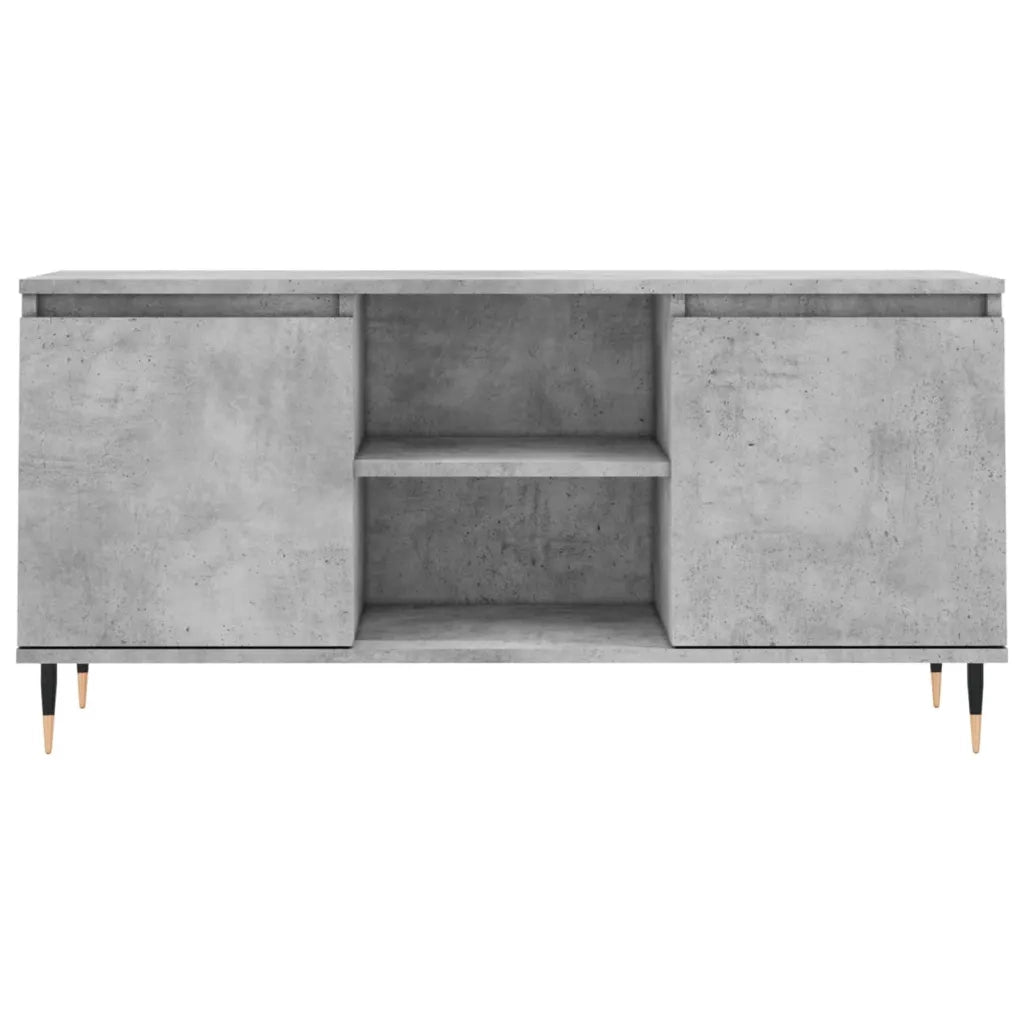 Mobile Porta TV Grigio Cemento 104x35x50cm in Legno Multistrato 827008