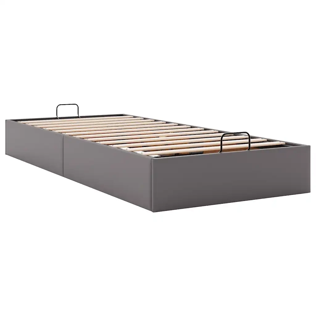 Struttura Letto Pouf senza Materasso 100x200 cm Similpelle 3310787