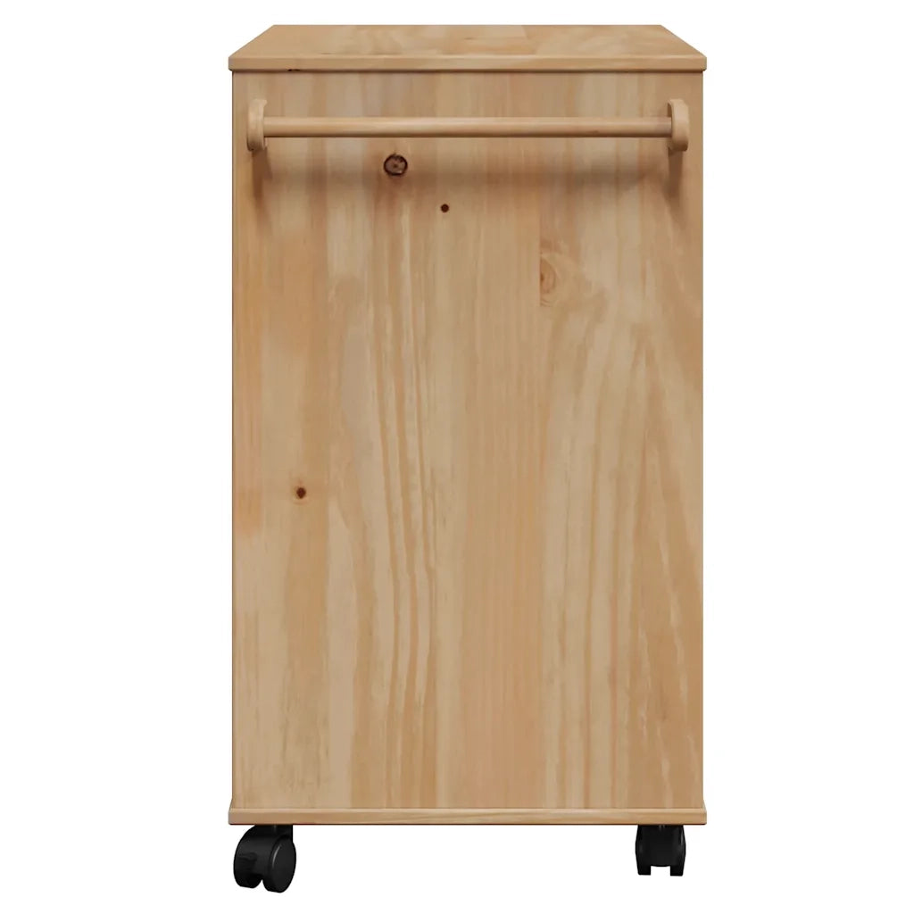 vidaXL Carrello da Cucina OTTA 59x45x80 cm in Legno Massello di Pino