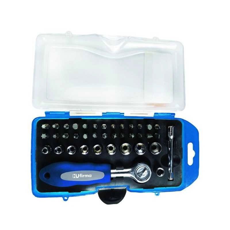Inserti/Bussole 1/4" Hu-Firma Cromo Vanadio / S2 Set 38 pz
