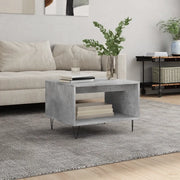Tavolino da Salotto-Tavolino da soggiorno-Tavolo Grigio Cemento 60x50x40cm Legno Multistrato 566942