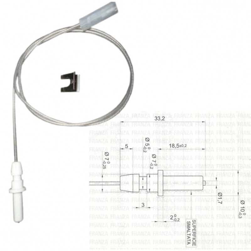 CANDELETTA PIANI COTTURA WHIRLPOOL DE LONGHI CANDY ARISTON LOFRA Universale 33mm - UNIVERSALE
