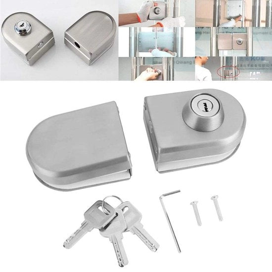 Chiusura Porta Robusta - Cilindro di Sicurezza - Chiusura Porta Esterna - Chiusura Porta con Chiave - Chiusura Porta Interna - Cassetto in Acciaio Inossidabile - Vetrata di Sicurezza