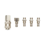 Set di 5 raccordi rapidi da 1/4 per tubi dell'aria compressa e utensili pneumatici