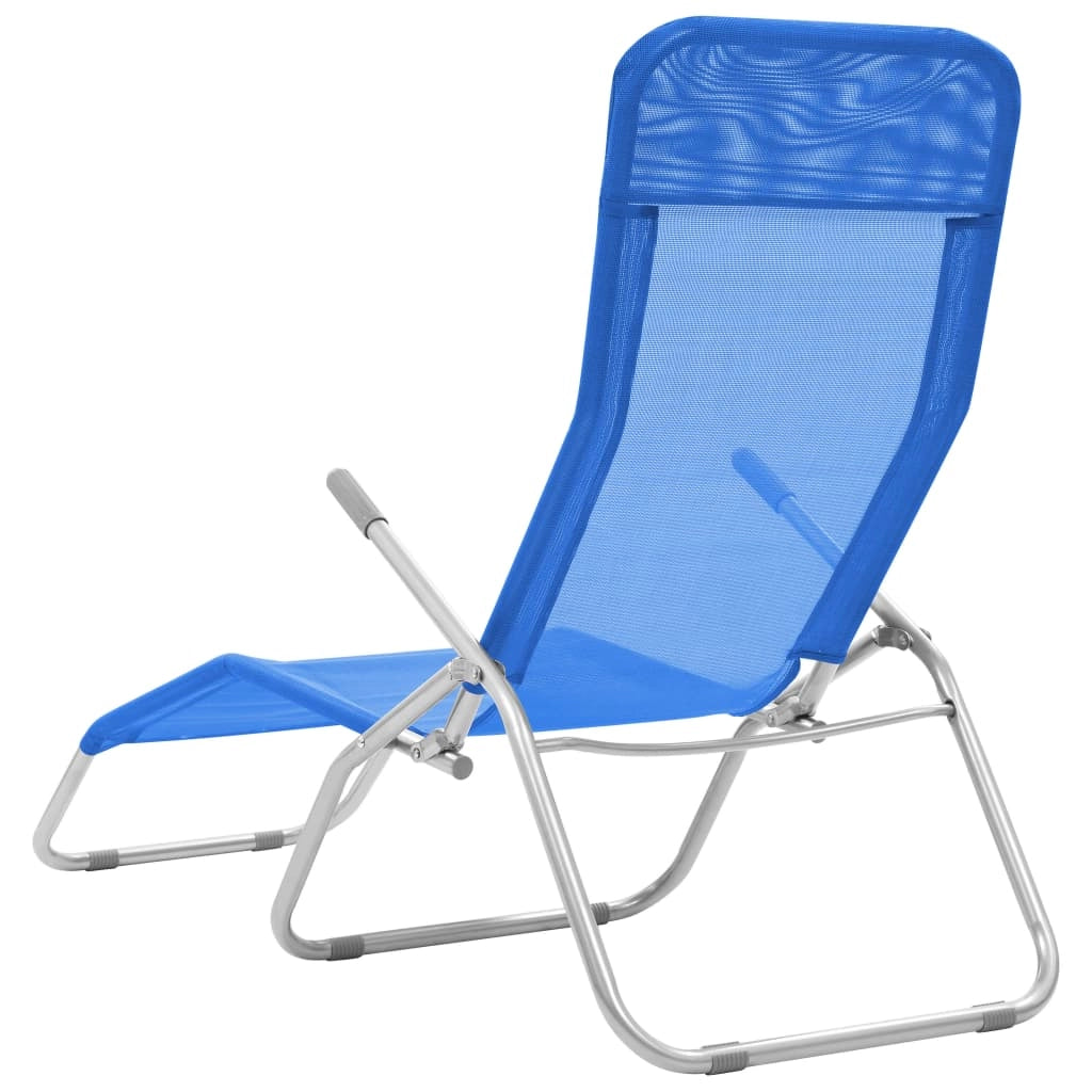 Set di due poltrone lounge pieghevoli blu 02_0011950