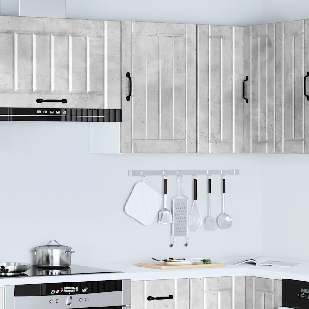 Pensile da Cucina Lucca Grigio Cemento in Legno Multistrato 853791