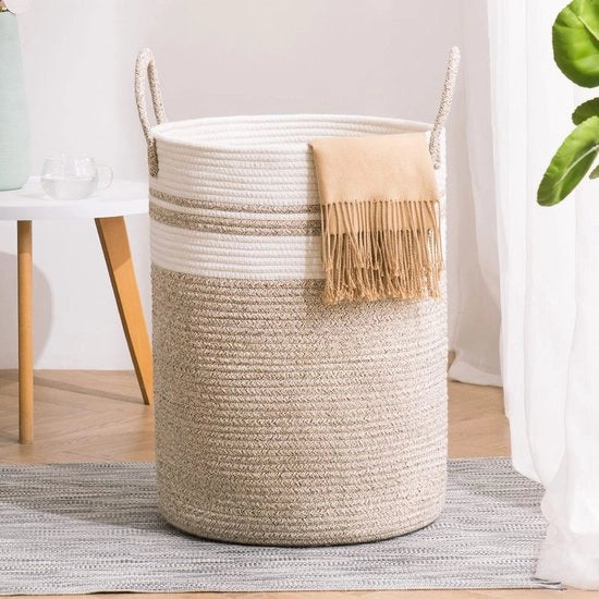 Wastebasket a mano con maniglia in tessuto Z-bluo con cerniera