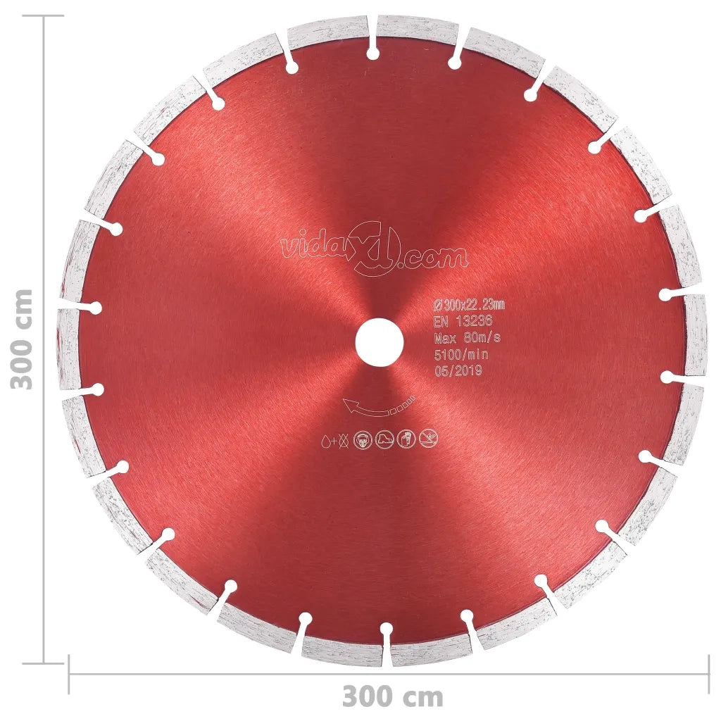 Disco da Taglio Diamantato in Acciaio 300 mm cod mxl 78412