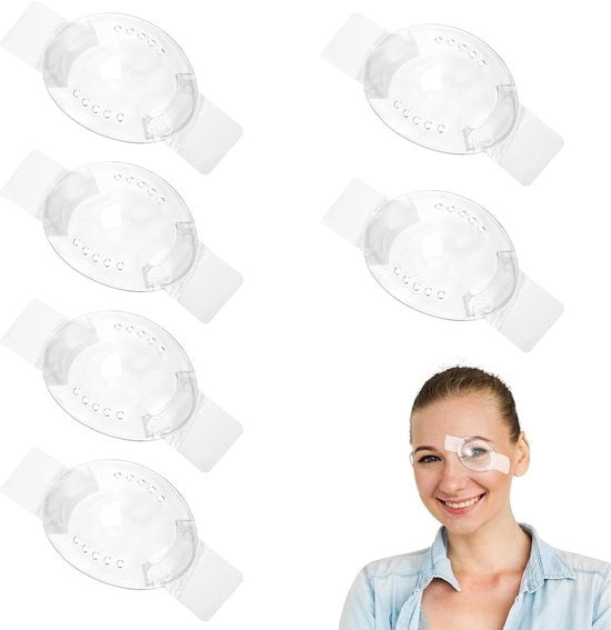 Oogbescherming 6 pezzi - Materiale in plastica - Sicuro per gli occhi - Facile da pulire - Comodo - Materiale duraturo - Maschera per gli occhi