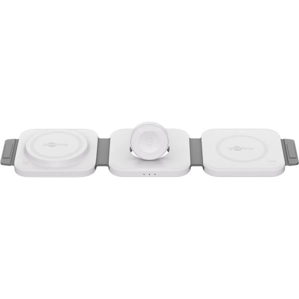 Caricatore Qi Wireless Caricabatterie 3in1 Stazione di Ricarica Pieghevole 15W