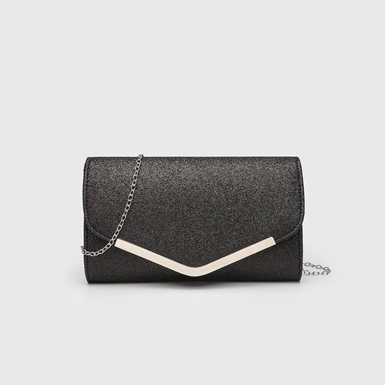 Borsa da mano elegante con catena per donne, clutch per occasioni speciali