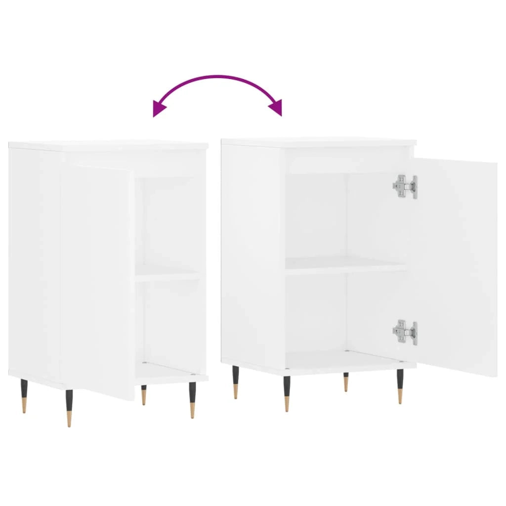 Buffet credenza cassettiera armadio mobile contenitore organizer per cucina soggiorno salotti set da 2 40 x 35 x 70 cm legno ingegnerizzato nero 02_0036664
