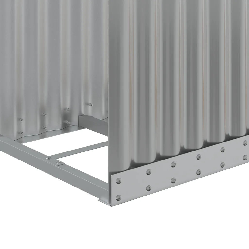 Portaceppi Grigio Chiaro 40x45x100 cm in Acciaio Zincato 364547