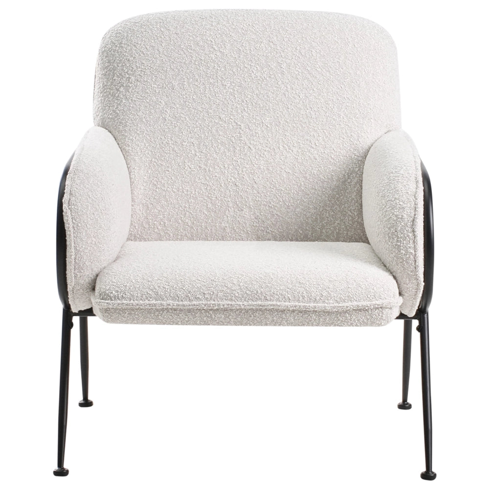 Poltrona Poliestere beige chiaro Imbottitura Struttura in metallo Secolo Moderno