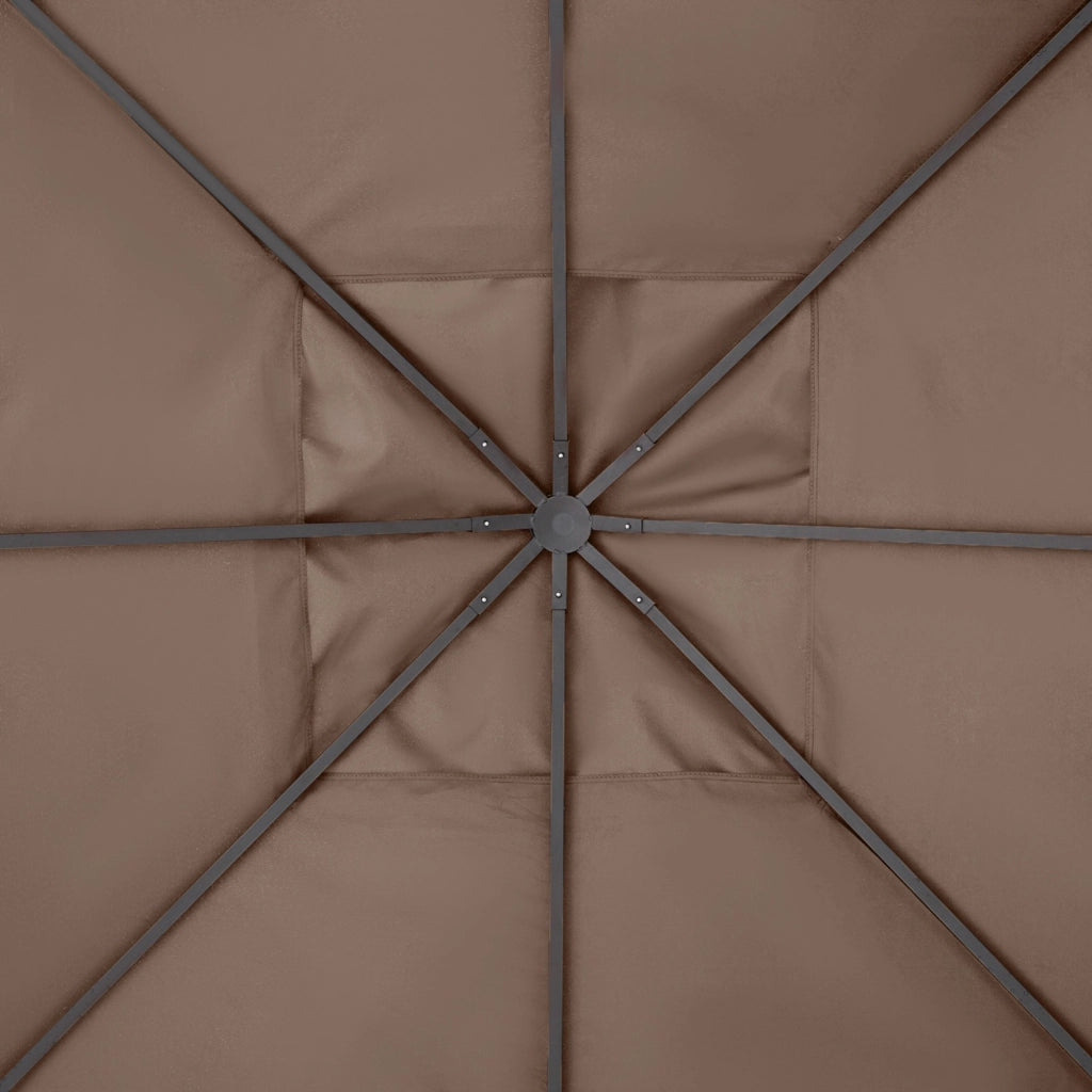 COPERTURA PER GAZEBO 298x295 cm Poliestere Coffee