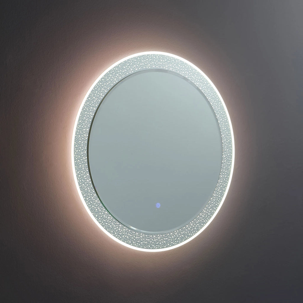 Specchio rotondo 80 cm con illuminazione led