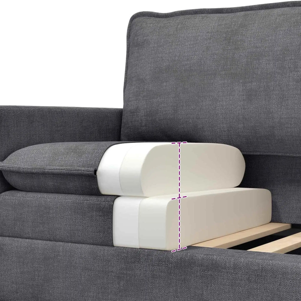 Divano Grigio Scuro 76 x 81 x 87,5 cm Poliestere 42028779