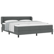 Letto a molle con materasso Grigio scuro 180 x 200 cm Tessuto 3339976