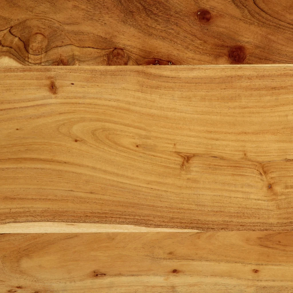 Testiera 200 cm in Legno Massello di Acacia e Ferro