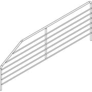 DIVISORIO X RIPIANO MARKET - ACCIAIO ZINCATO CM 40 H.CM 8/14- 2 pezzi