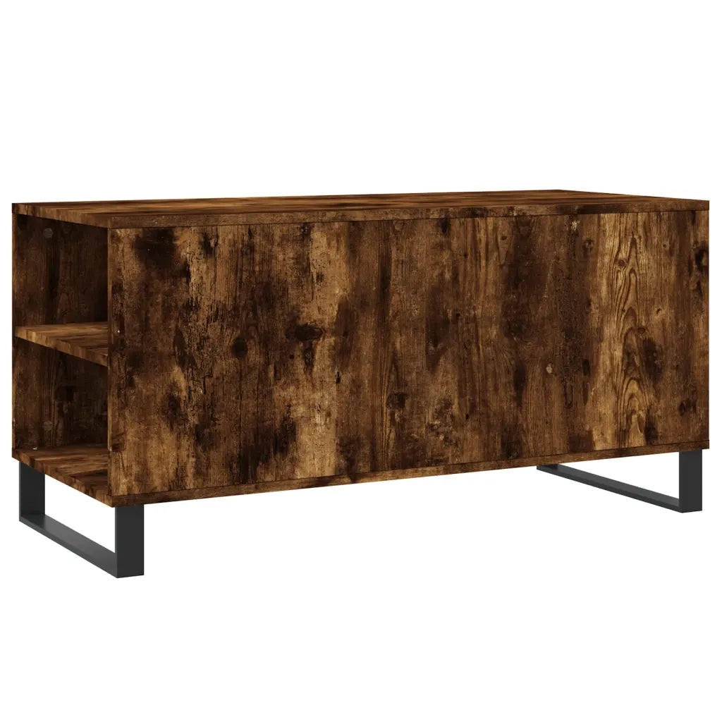 Tavolino da salotto | Tavolino da caff¨¨ | Tavolino da Soggiorno Rovere Fumo 102x44,5x50cm Legno Multistrato