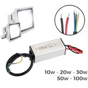 Trade Shop - Ricambio Led Driver 10w 20w 30w 50w Per Faro A Led Corrente Continua Alluminio -  20 Watt