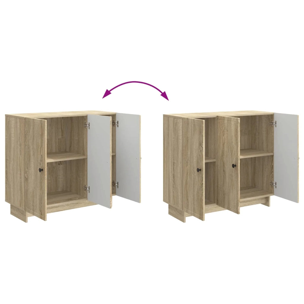 Credenza Rovere Sonoma 89 x 34,5 x 80 cm Legno ingegnerizzato