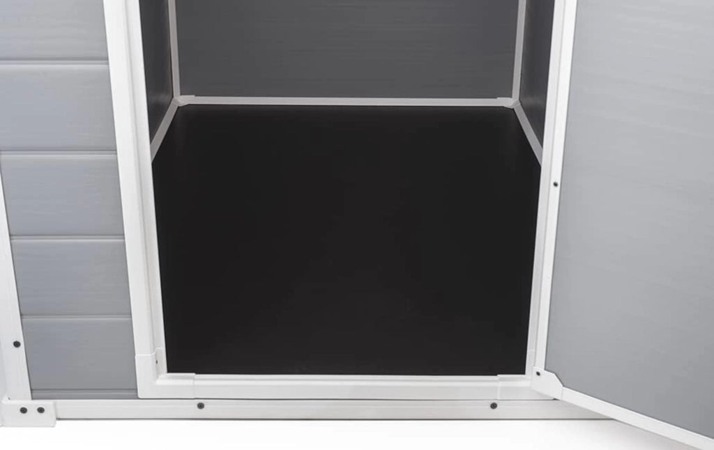 Casetta Manor 4X3 Grigia In Resina Cm 128X94X196 H