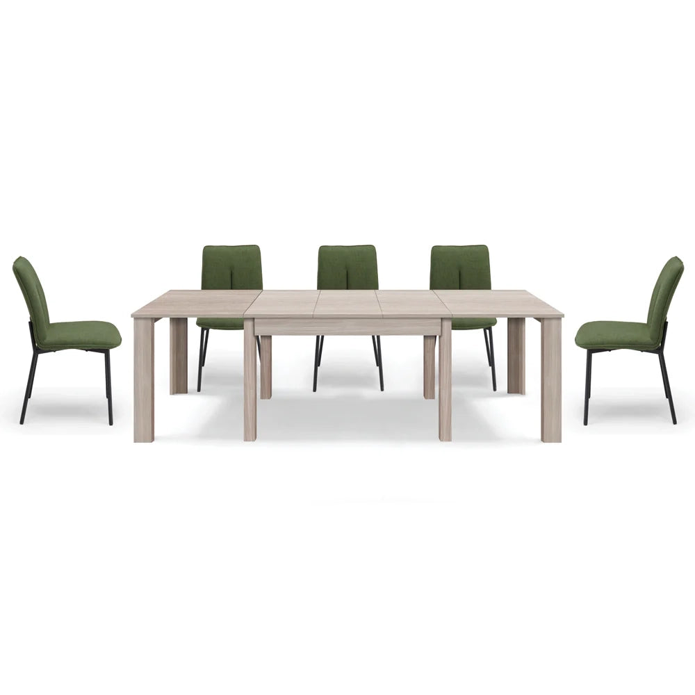 Tavolo allungabile da pranzo 130x90 fino a 250 cm Olmo modello BRIO MADE IN ITALY design moderno ideale per cucina, soggiorno e sala da pranzo