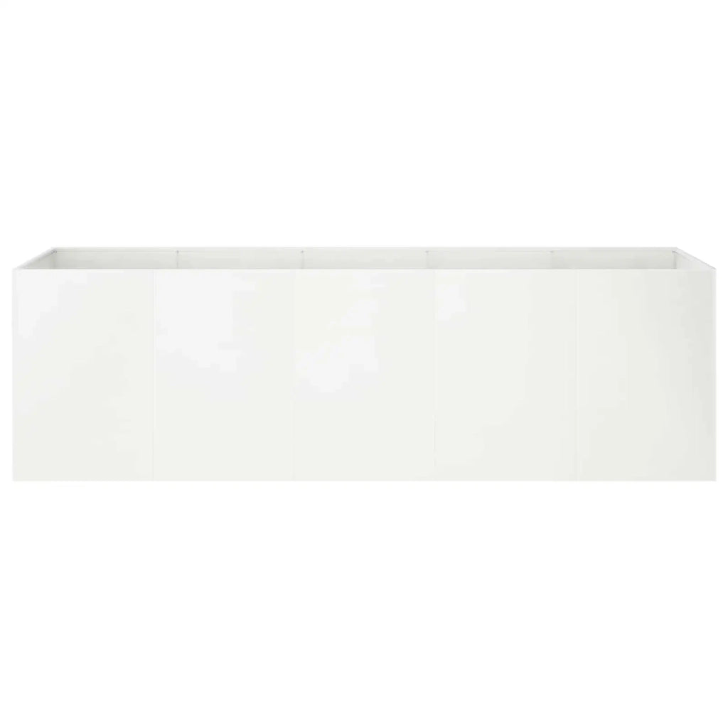 Vaso da giardino Bianco 200 x 40 x 60 cm 8005898