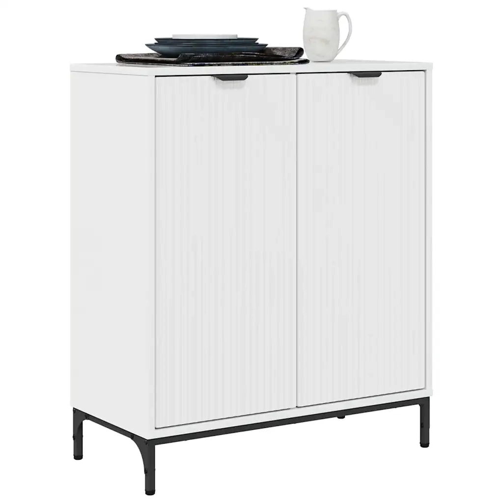 Credenza-Buffet-Armadio da cucina Bianco lucido 69.5 x 33 x 82 cm Legno multistrato