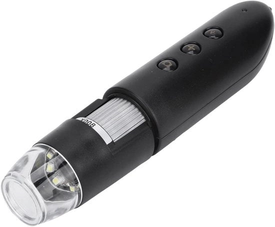 Detector di Capelli con Luce LED 800X con Camera 2MP Portatile per Analisi di Crescita Capellare e Diagnosi di Problemi di Capelli.