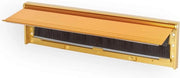 Copertura per pennello interno di borsa metallica con coperchio - alluminio - 293mm x 77mm - resistente alla ruggine
