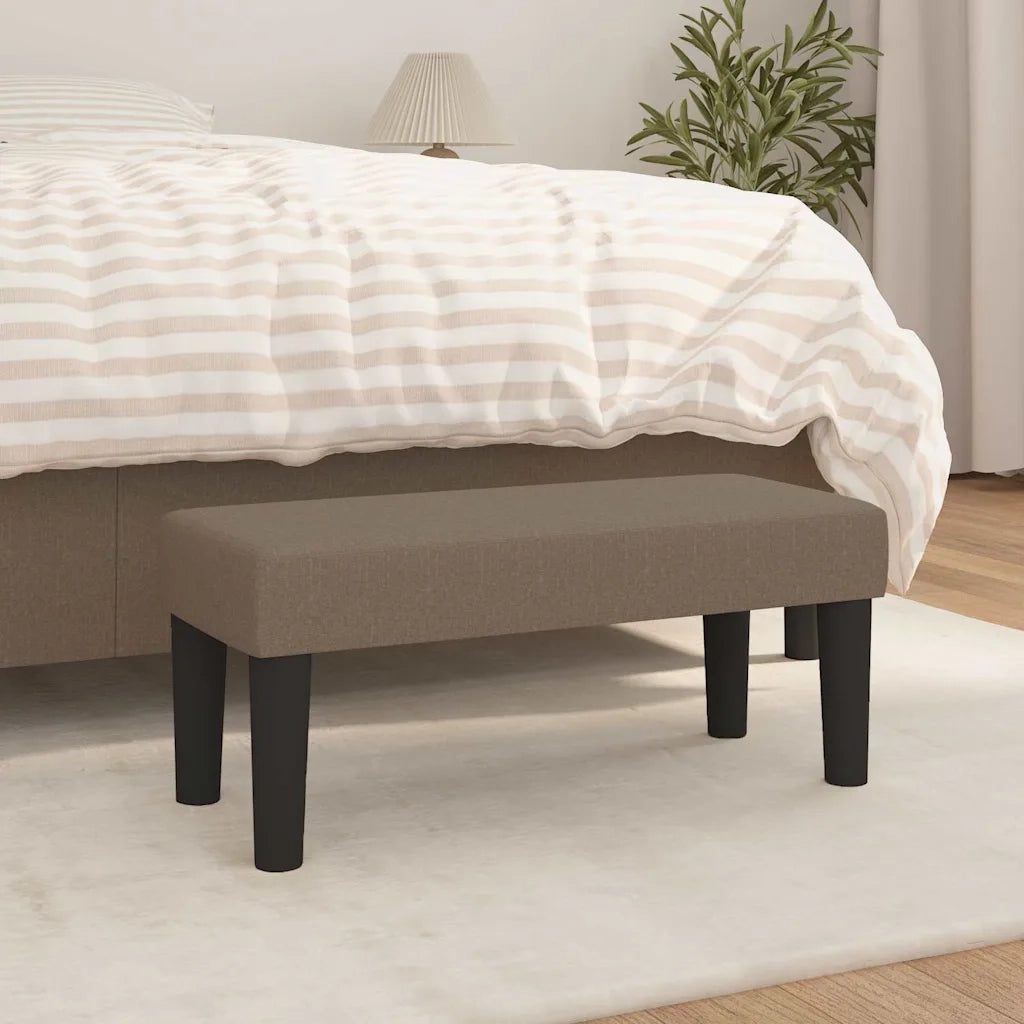 Panca-Sgabello Tortora 70x30x30 cm in Tessuto 890877