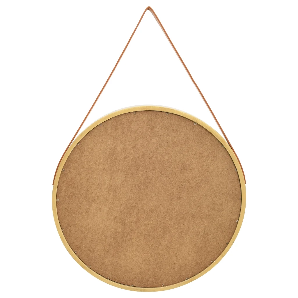 Specchio da Parete con Cinghia 60 cm Oro