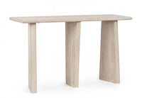 Consolle 130x40x75 cm Caffè White in Legno Naturale