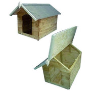 BLINKY 79305-68 Ginestra Casetta per Cani in Legno Pareti 12 mm Tetto Apribile colore Grigio