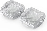 Griglia BBQ RVS - Mand Universale per Griglia - Manzo Gamberi Carne Pesce - 19x19x9.4cm - 2 Pezzi Plancha BBQ