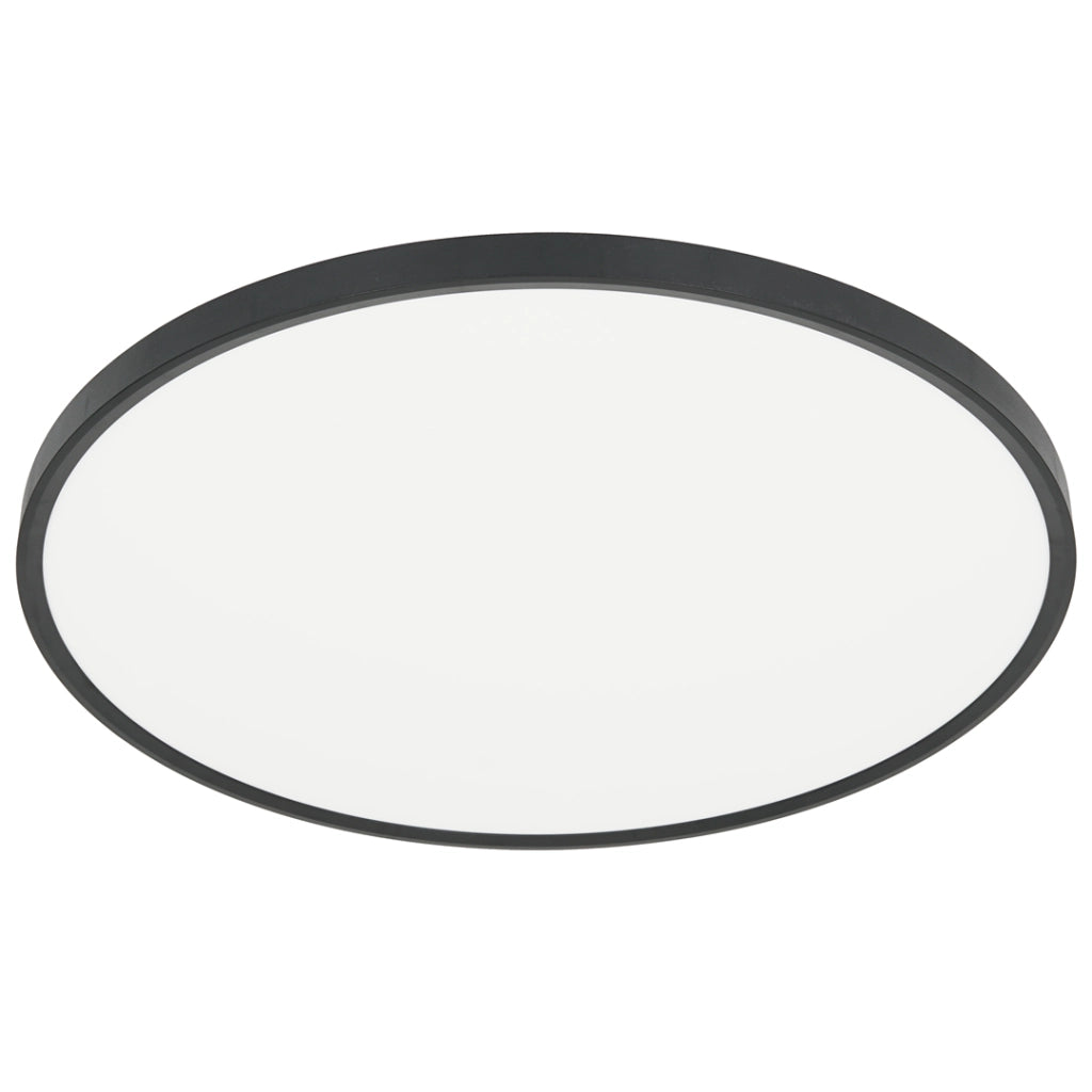 Plafoniera LED Milagro MAQ 50W 60x60 3CCT nera ultra-sottile