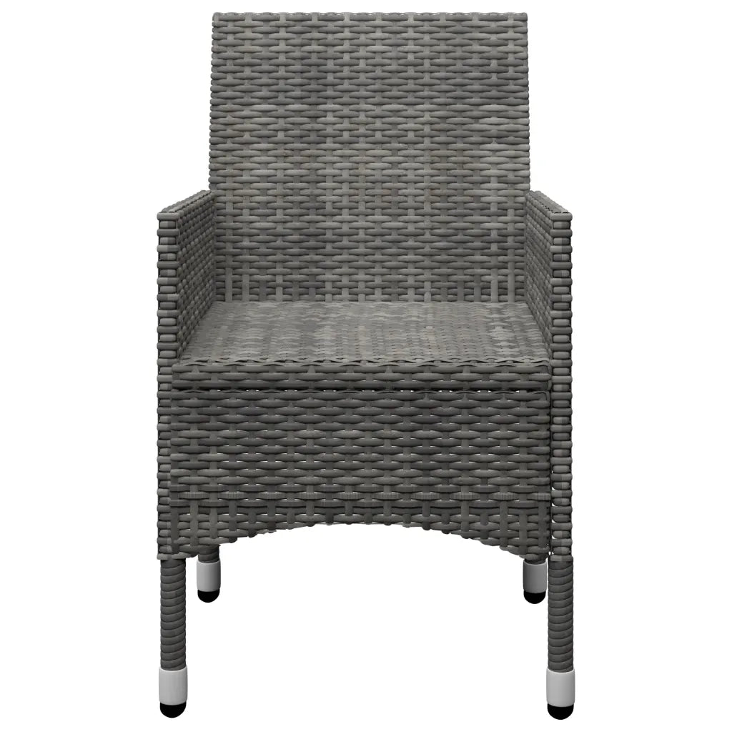 Set Mobili da Pranzo per Giardino 3 pz Grigio cod mxl 43749