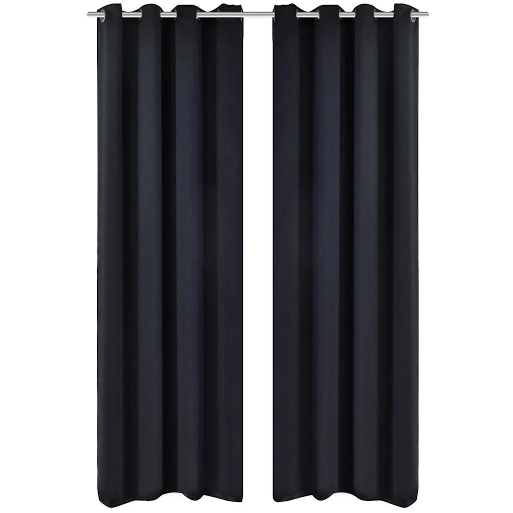 Tenda Termica Oscurante Foderata Nera Blackout 135 x 245 cm 2 pzcod mxl 82956
