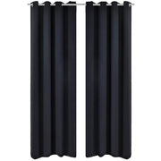 Tenda Termica Oscurante Foderata Nera Blackout 135 x 245 cm 2 pzcod mxl 82956