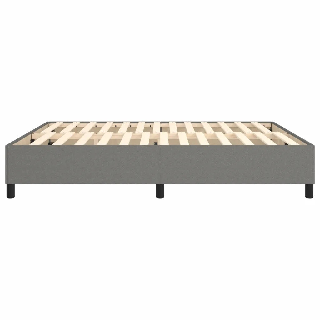Struttura Letto a Rete a Molle-Giroletto Grigio Scuro 180x200 cm Tessuto 760244
